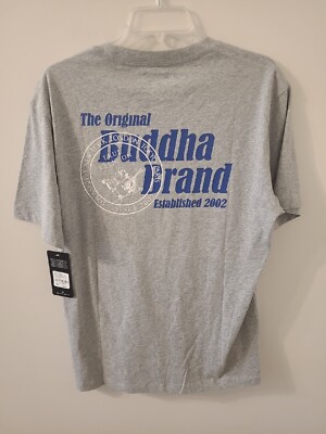 NWT True Religion Men's OG  Buddha Stamp Crew Neck Gray Tee T Shirt Size 2XL XXL
