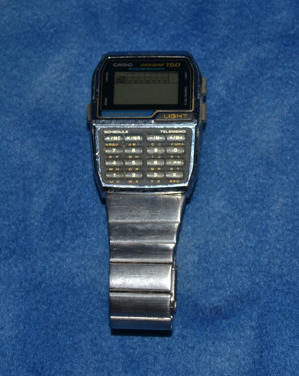 MEN VINTAGE DIGITAL CALCULATOR WATCH CASIO DATA BANK 150 DBC MEN VINTAGE DIGITAL CALCULATOR WATCH CASIO DATA BANK 150 DBC