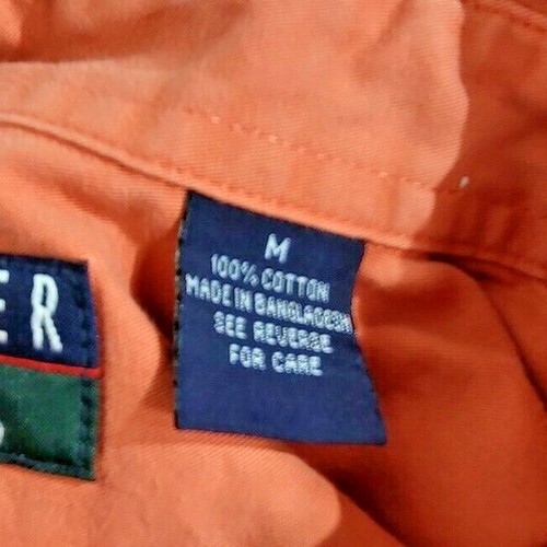 Trader Bay Men's Orange Short Sleeve Button Down Shirt Size M - Picture 6 of 7