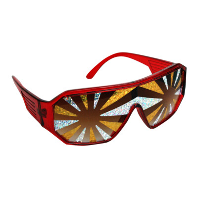 Macho Man Gold Silver Starburst Sunglasses Randy Savage Costume Red  Wrestler