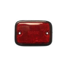 VW US Spec Late Bay Bus Rear Side Marker Red Lens Black Surround 211945363B