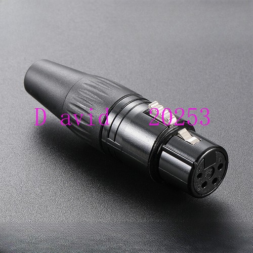 Gold-plated four-core Cannon head XLR Cannon audio head connector - Picture 14 of 25
