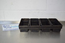 4 Strap loaf Tin Well seasoned, each tin 25cm L x 12cm W x 10cm Deep  FREE P+P