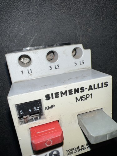 Siemens Allis MSP10P Motorstarterschutz 8-12,5 AMP MSP1 - Bild 4 von 9