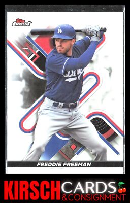 Freddie Freeman 2022 Finest #34 Refractor Los Angeles Dodgers