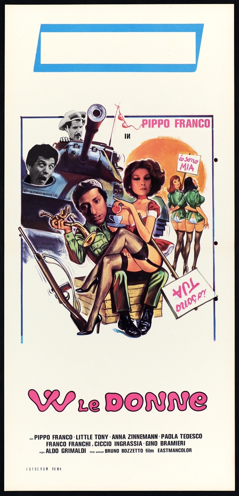 Locandina originale film W le donne (1970) - Regia di Aldo Grimaldi