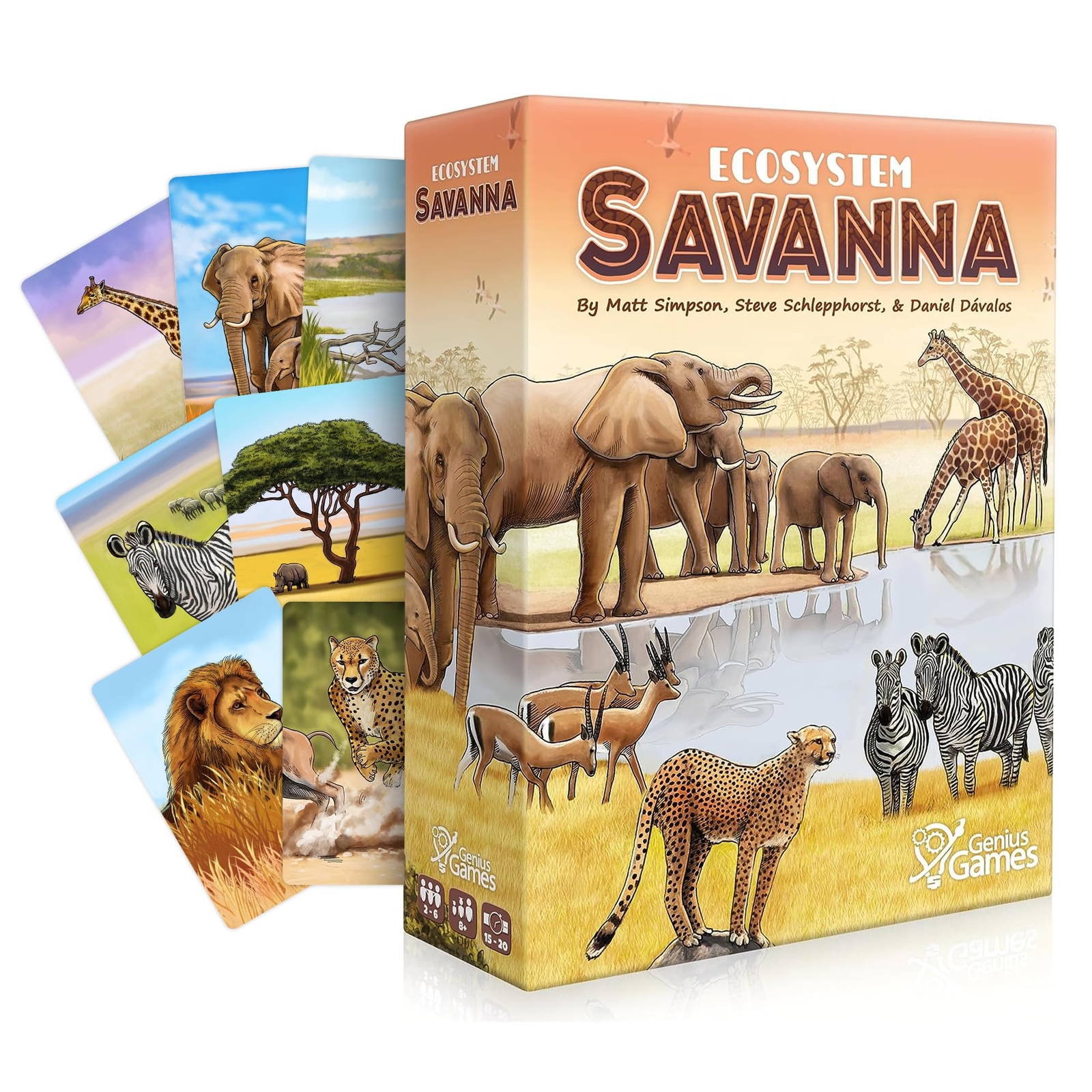 Ecosystem: Savanna - A Family Card Game About Animals on Grassy Woodland of Afri