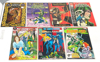Green Arrow Annal Mixed Lot of 7 Comics DC Comics 1988 to 1991 Nice Addition
