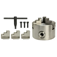 4" 3-Jaw Self-Centering Chuck Lathe Milling Internal External Grinding Machines