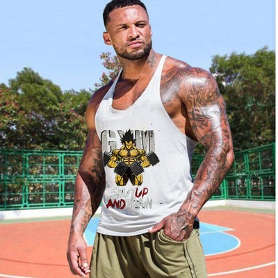 Gym Tank Top Men Fitness Stringer Vest 