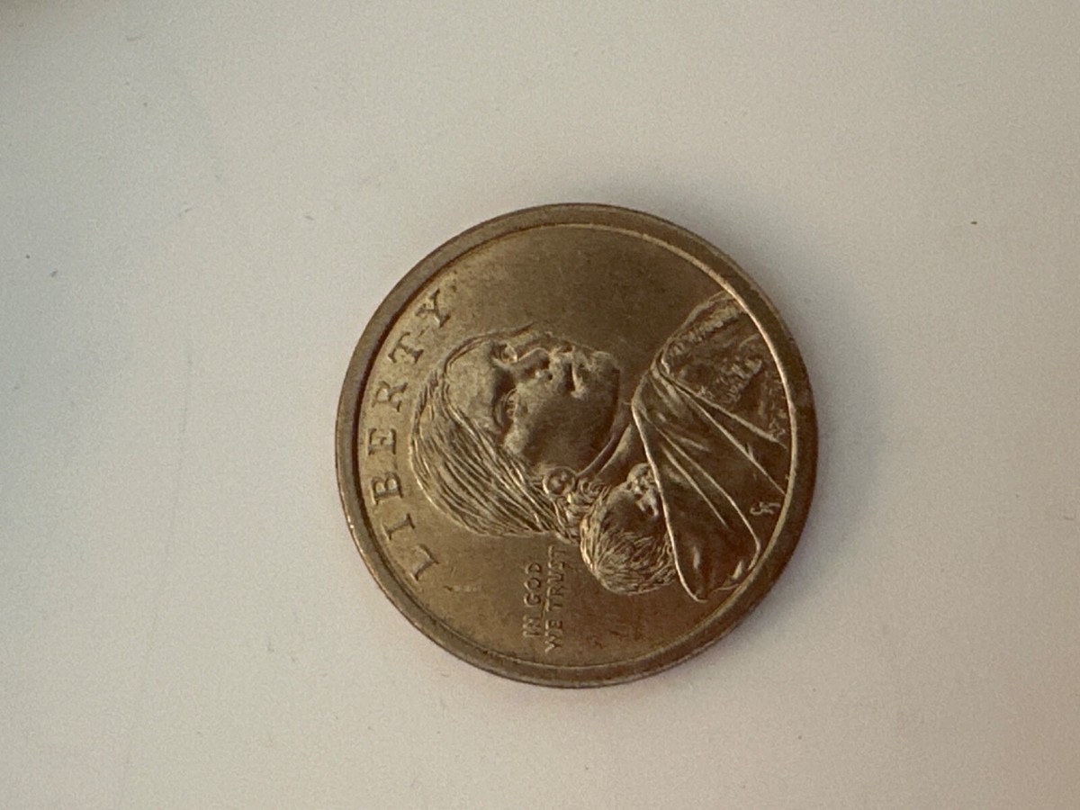 SACAGAWEA DOLLAR ERROR COIN NO MINT/YEAR ***(NO EDGE INSCRIPTION