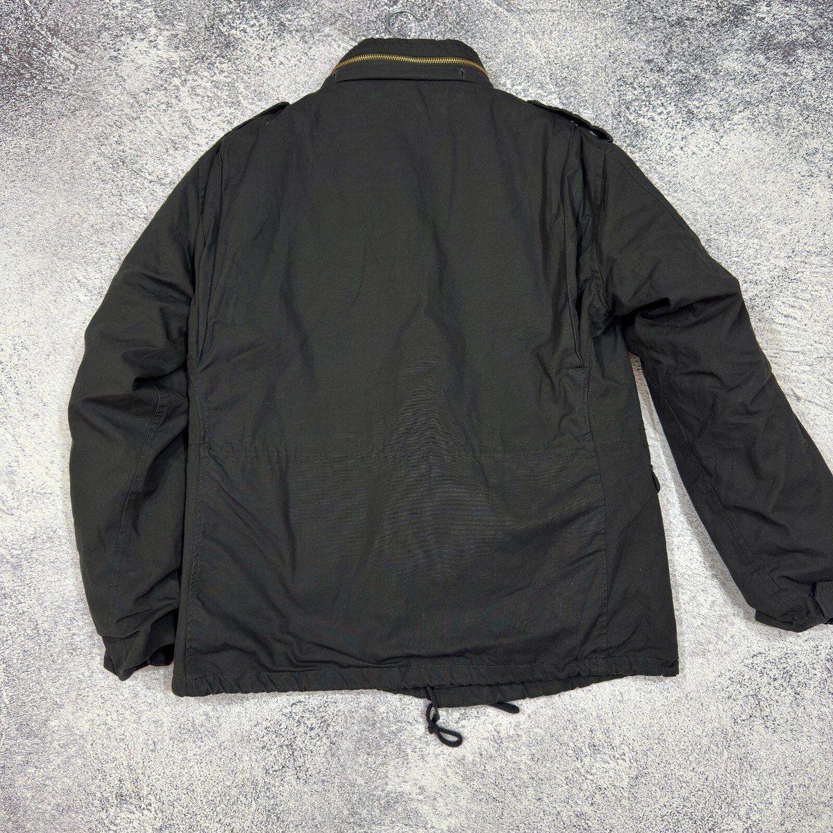 Surplus Tex S&T 75 Mens Black Cotton Winter M-65 Field Coat With