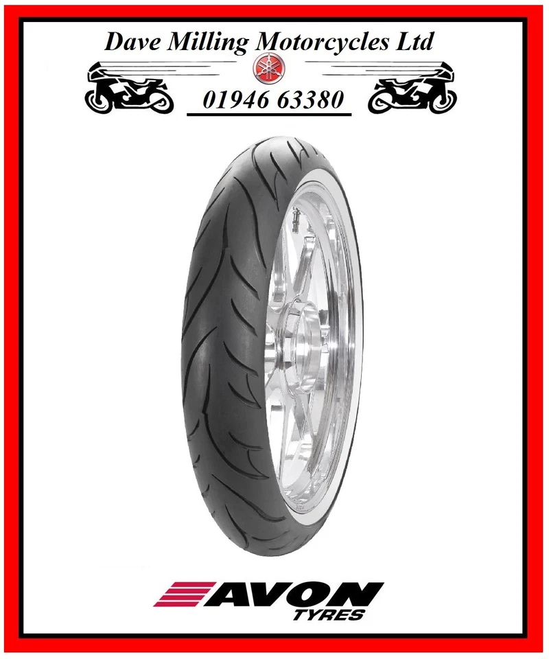 130/90-16 74H AV71 Tyre Avon Cobra front MT90 dot code 2123 Harley triumph bobb - Image 2 of 4