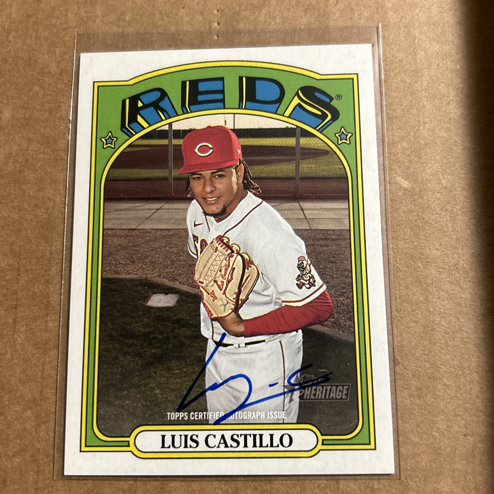 2021 Topps Heritage Luis Castillo Autograph ROA-LC