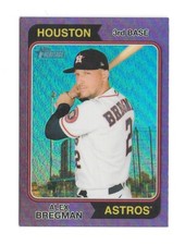 2023 Heritage ALEX BREGMAN Purple Hot Box Refractor -HOUSTON ASTROS- #370