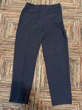 Liz Claiborne Dress Pants Womens Sz 10 Dark Blue Straight Leg Lined