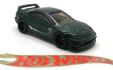 Hot Wheels WHEEL SWAP Custom '01 Acura Integra GSR 11mm Black 5 Spoke Green New