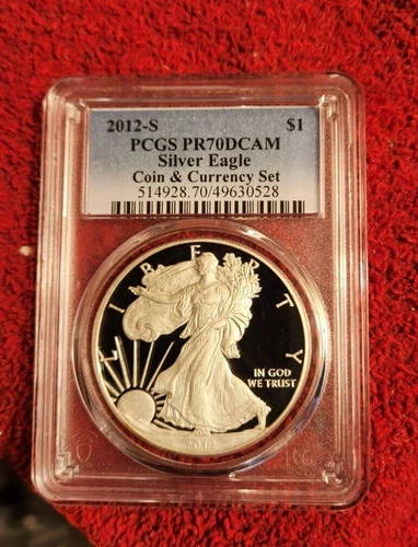 2012 s American Silver Eagle Dollar PCGS PR 70 DCAM