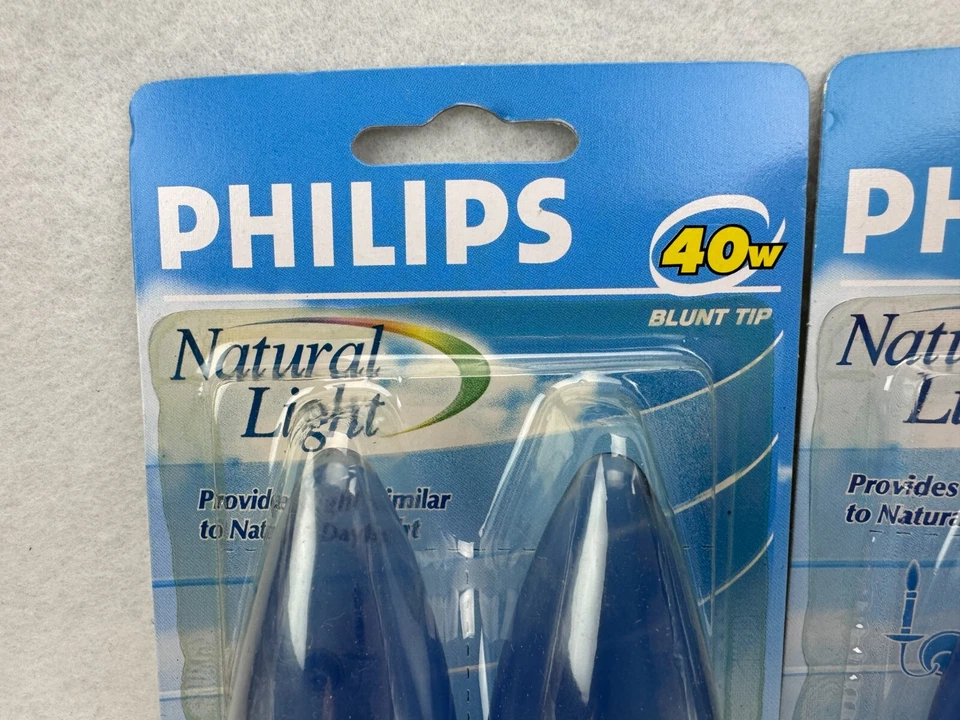 Philips 40W Natural Light Bulbs B10.5 Blunt Tip Candelabra Base 2 Pack of 2 - Image 3 of 4