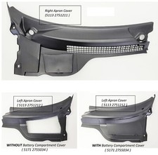 MINI R55 R56 R57 Left Right Apron Cover Firewall Windshield Cowl 2751211 2751212