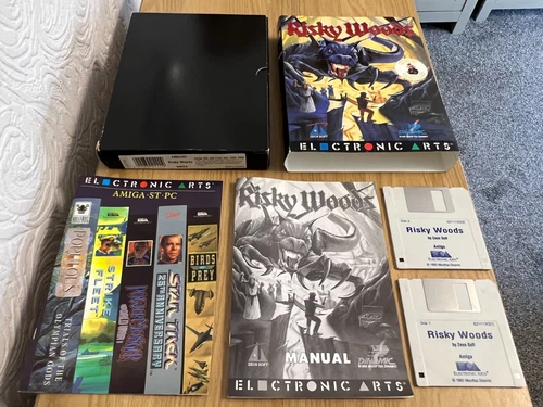Rare Amiga EA Risky Woods 1992 Game - Big Box & Working -👽👾Retro Gift Idea👾👽