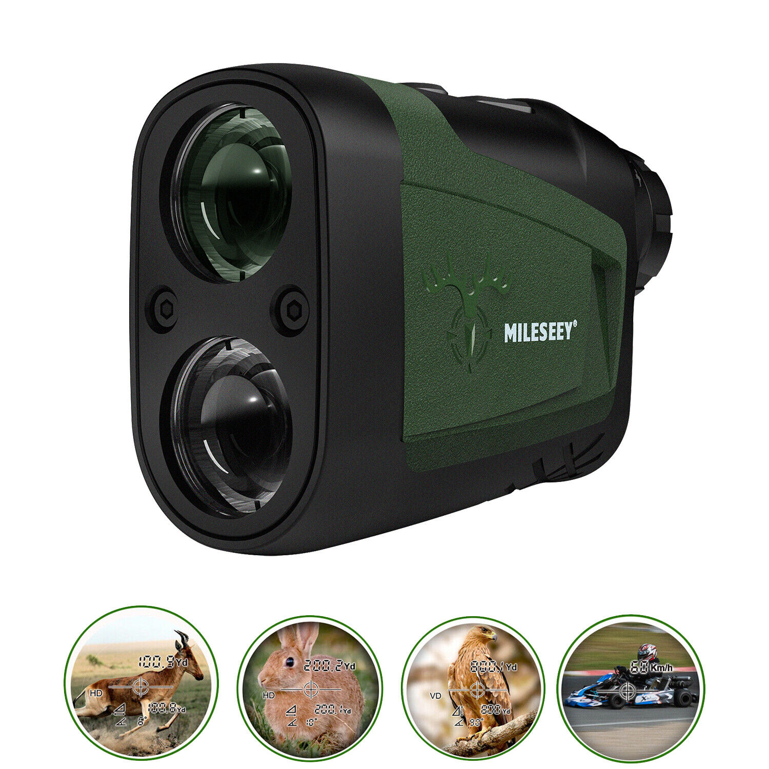 Mileseey Hunting Range Finder 800 Y Bow Hunting with Range,Scan,Speed Mode