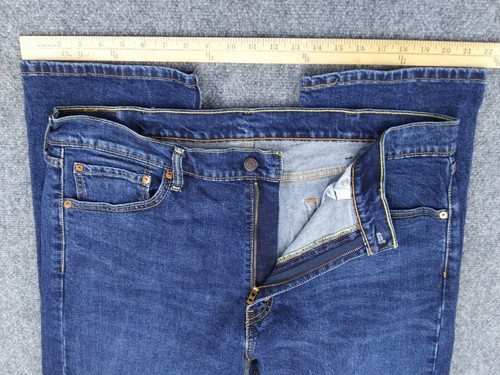 Jeans Levi's 505 uomo 40 blu lavaggio medio denim cotone elastan gamba dritta - Foto 6 di 12
