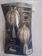 Vintage New Sulyn Holiday Magic Sequin  Beaded Christmas Ornament Kit