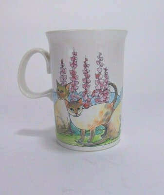 Dunoon Ceramics Mug 7 Cats In A Meadow Made in Scotland