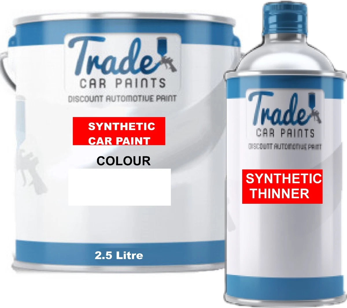 Car Comercial Synthetic Paint SATIN BLACK 5lt Paint 1lt Thinners 6lt Kit