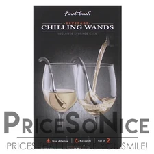 Final Touch Beverage Chilling Wands, Set of 2 MSRP $50