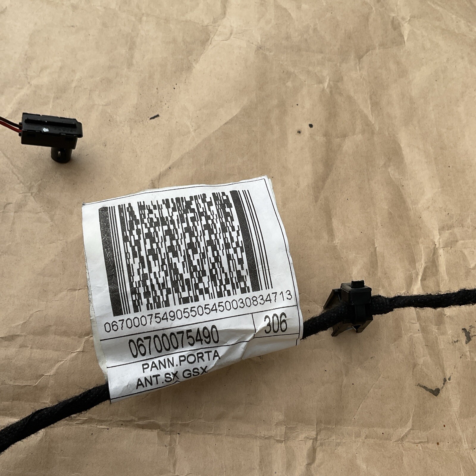 14-18 Maserati Quattroporte Front Left Door PanelWire Harness 06700075490 OEM