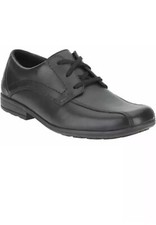 Image of Clarks BRADFORD Older Boys Leather Lace Up School Shoes UK 4 G / 37