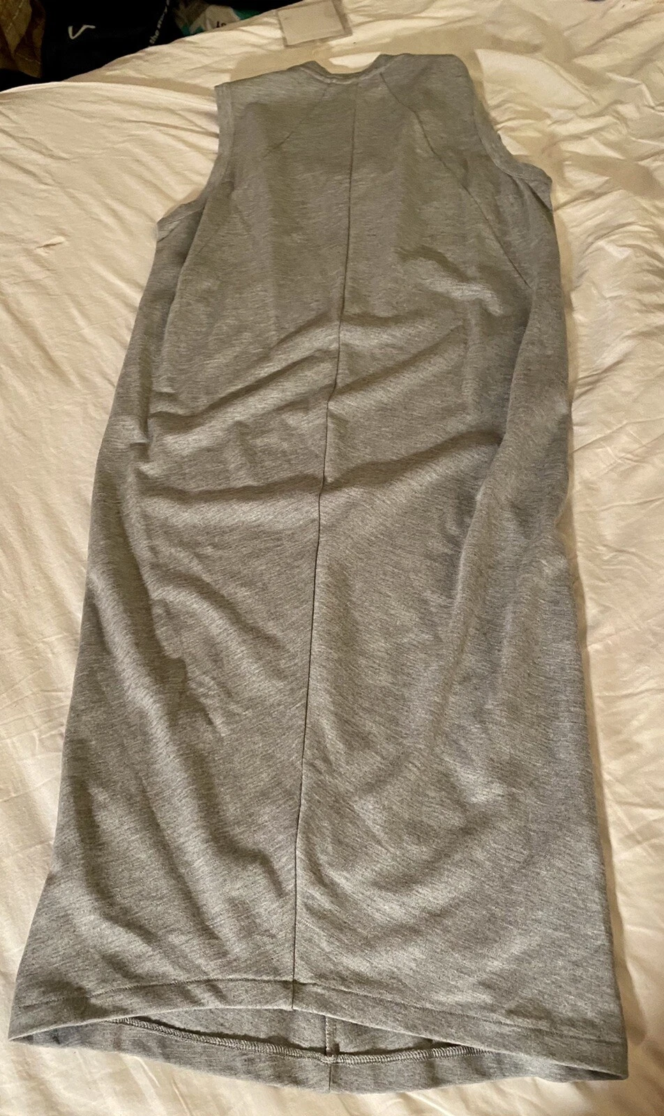 Abito aderente elasticizzato Acne Studios XS Vittoriana grigio misto nuovo con etichette nuovo