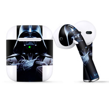 Skins Wraps compatible for Apple Airpods Darth Star