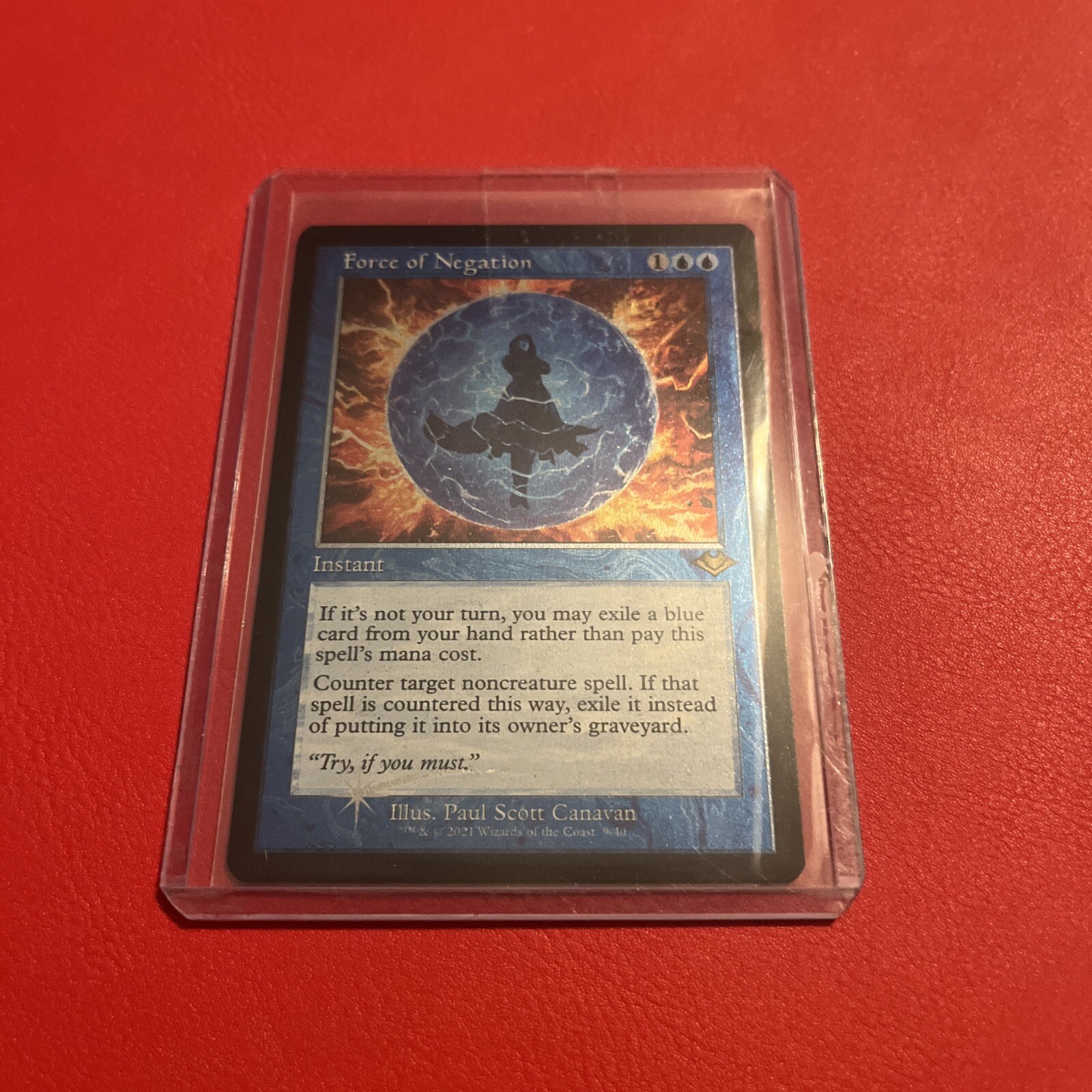 MTG Force of Negation (Retro Frame) (Foil Etched) Near Mint Foil eBay