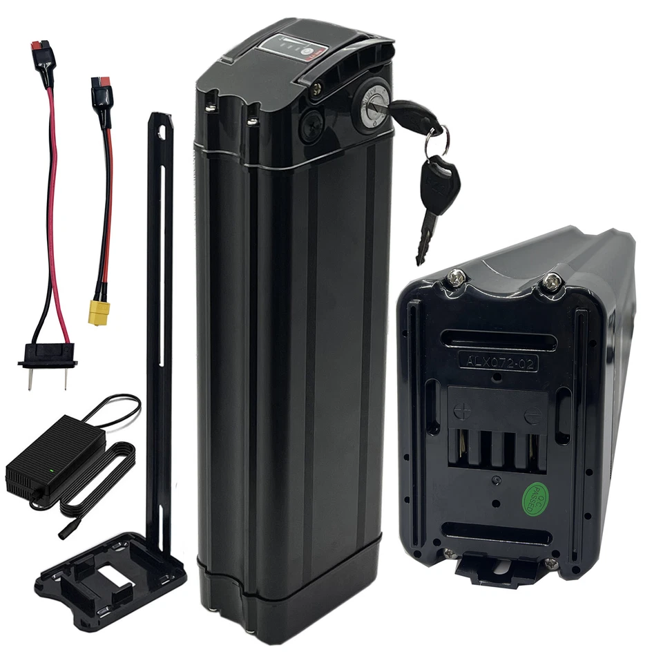 EOCYCLE Silverfish 36V 10AH 13AH 500W 350W Negro Batería Bicicleta Eléctrica e-bike