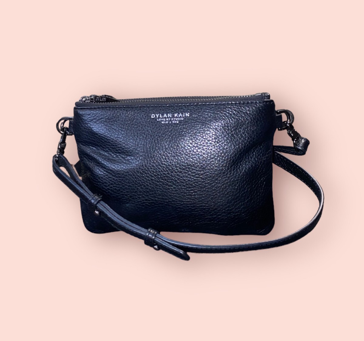 DYLAN KAIN The Original LSC Crossbody Bag in Black Leather