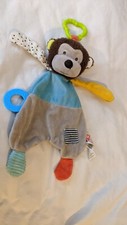 Mothercare Monkey Teether Hanging  Comforter Plush Soft Toy 14"
