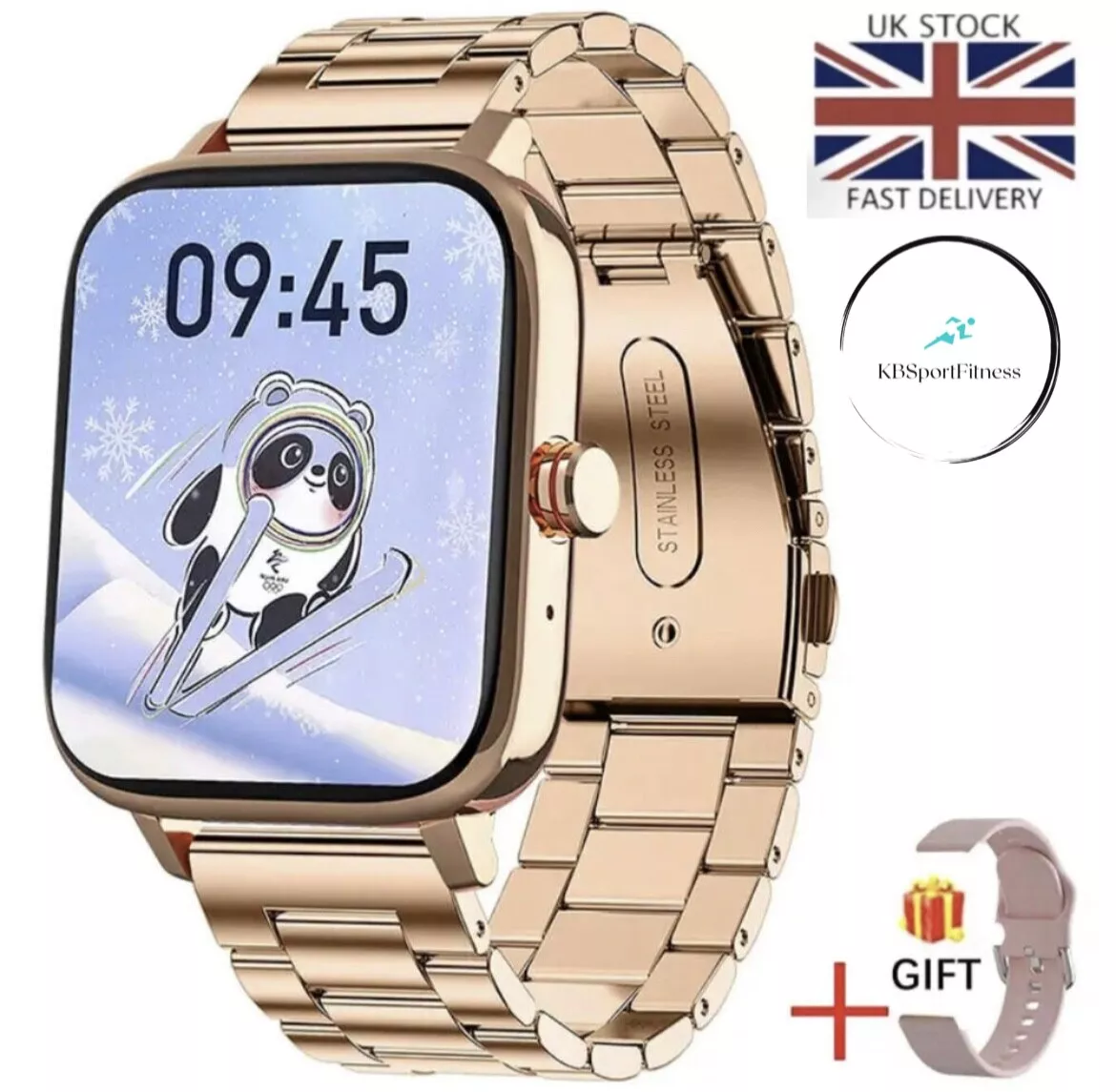 Bluetooth Smart Watch Women Calling Sport Fitness Tracker FREE