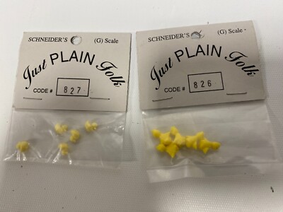 Just Plain Folk # 0826 & # 0827 G Scale Train Figure Ducks & Ducklings NEW