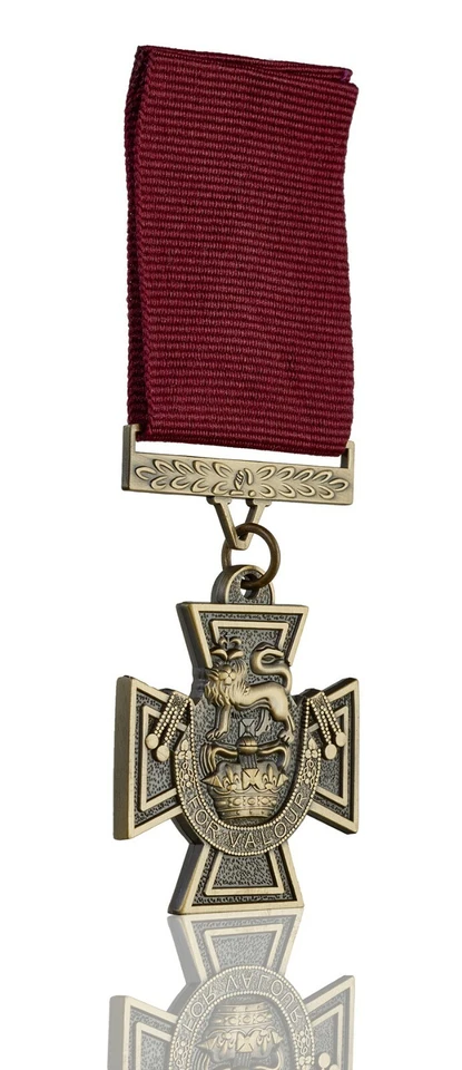 Full Size Replica Victoria Cross Medal & Ribbon. Highest Military Honour. VC - Image 3 of 4