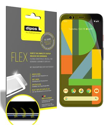 2x Schutzfolie für Google Pixel 4 inkl. Rundung 3D Full Cover Flex Folie Display