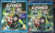NEW G-Force Blu-ray + DVD + Digital Copy, 2009, 3-Disc Set w Embossed Slipcover