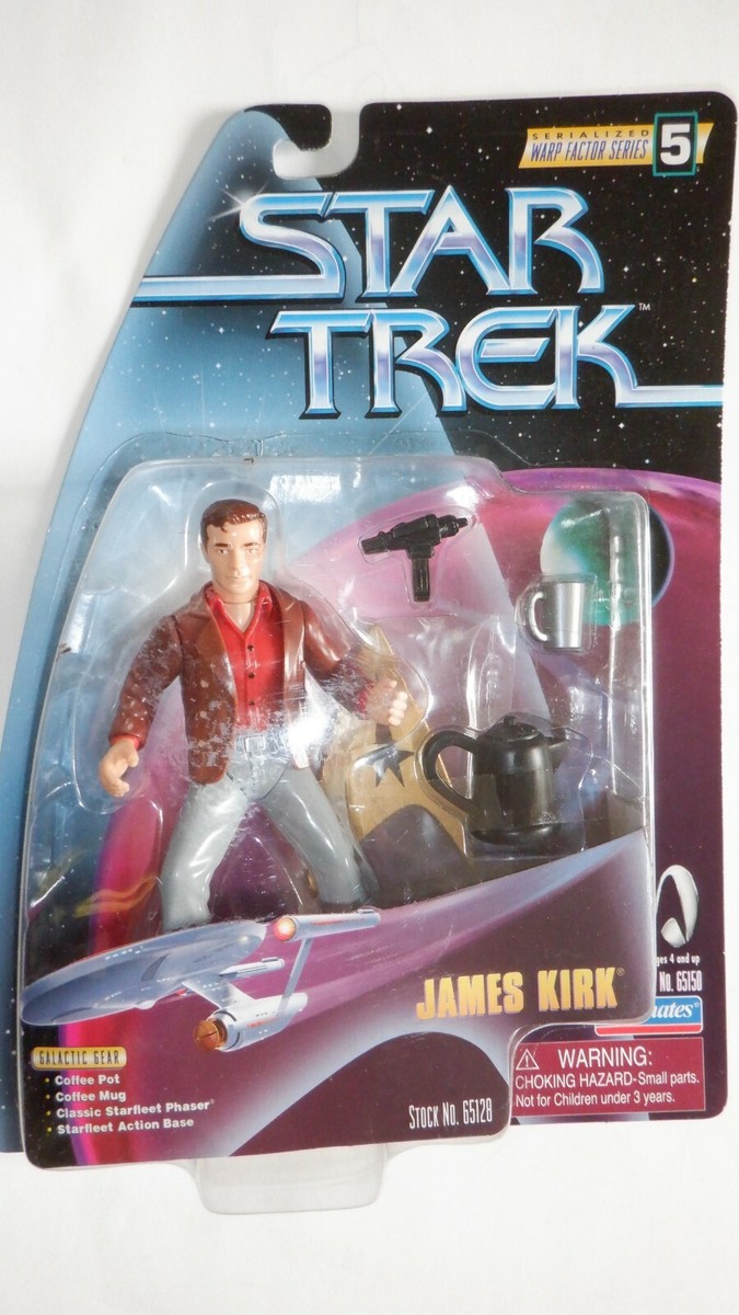 Star Trek Warp Factor Series James Kirk Stock65128 actionfigure Playmates  1998
