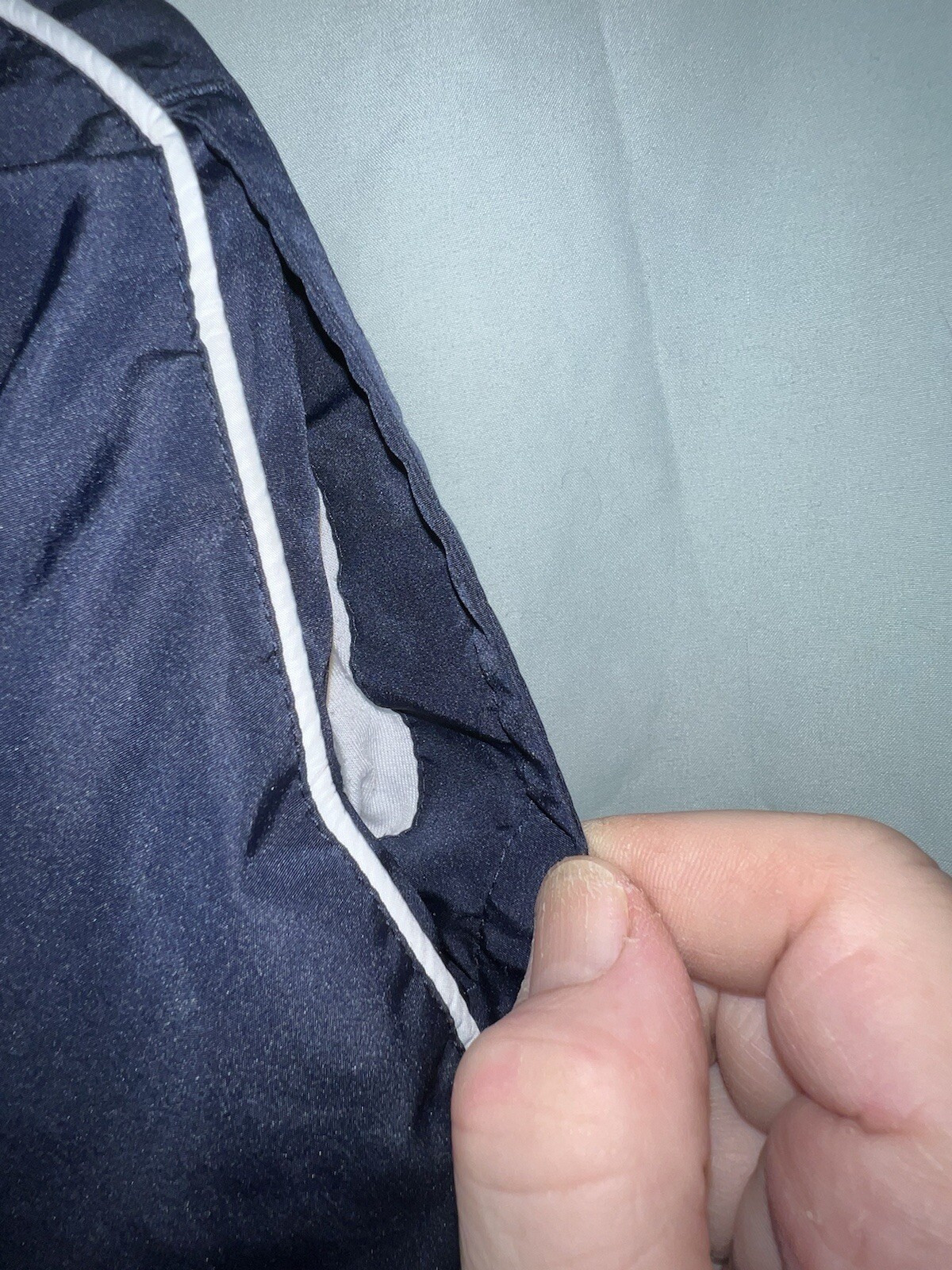 Classic Elements Windbreaker Track Pants Blue W/W… - image 6