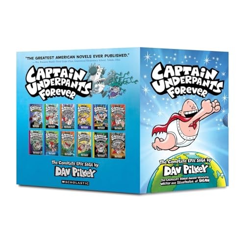 Captain Underpants Forever Box set (#1-12) by Dav Pilkey Hardback - Image 10