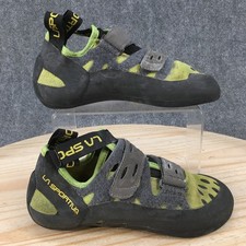 La Sportiva Tarantula Climbing Shoes Youth 5 Slip On Sneakers Low Top Green Gray