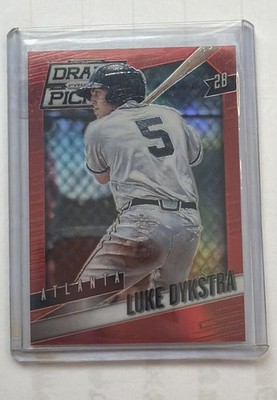 2014 Panini Prizm Perennial Draft Picks - Luke Dykstra #88 Red Prizm /100 (RC)