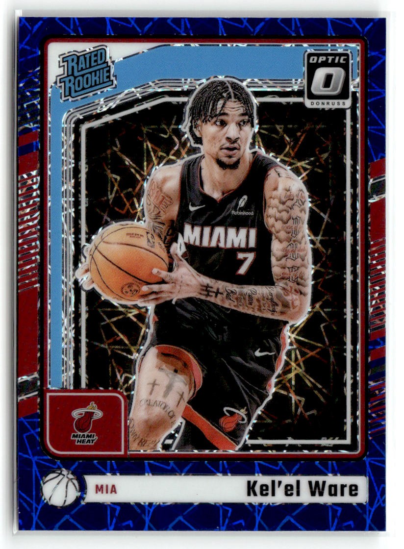 2024-25 Donruss Optic #280 Kel'el Ware Blue Velocity